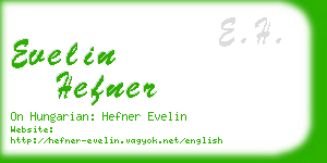 evelin hefner business card